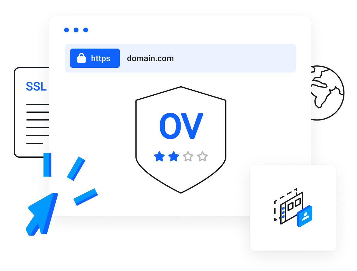 SSL Certificates - Ideal for more sensitive webpages such as login pages